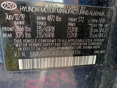 Used 2020 Hyundai Santa Fe SEL w/ Convenience + Premium Package image 29