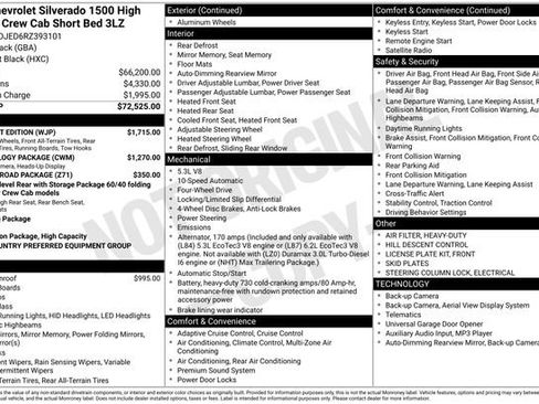 Used 2024 Chevrolet Silverado 1500 High Country w/ Midnight Edition image 38