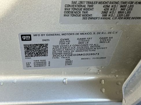 Used 2021 Chevrolet Silverado 1500 LTZ image 32