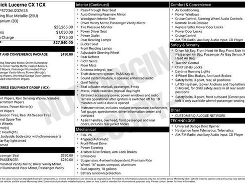 Used 2006 Buick Lucerne CX image 23