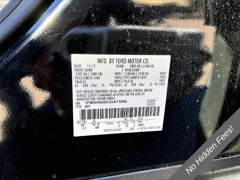 Used 2018 Ford Explorer XLT w/ Equipment Group 202A AWD/4WD image 31