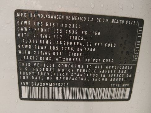 Used 2021 Volkswagen Tiguan S FWD image 33