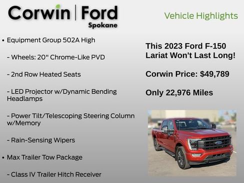 Used 2023 Ford F150 4x4 SuperCrew image 13