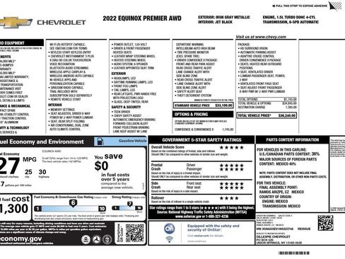 Used 2022 Chevrolet Equinox Premier AWD/4WD image 3