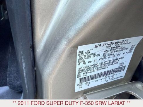 Used 2011 Ford F350 Lariat w/ Lariat Interior Pkg image 27