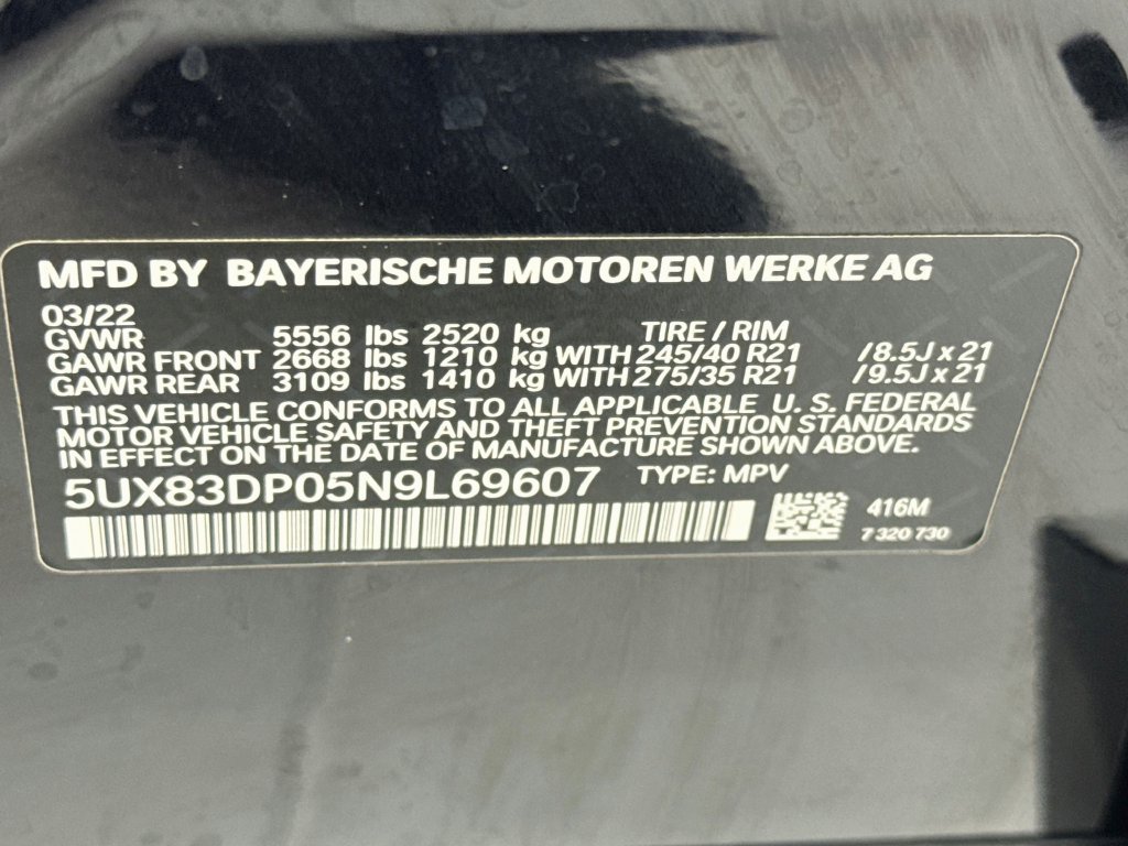 Certified 2022 BMW X3 M40i w/ Premium Package AWD/4WD image 34