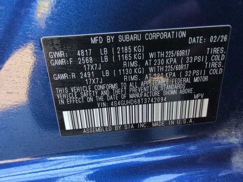 New 2026 Subaru Crosstrek 2.0i Premium AWD/4WD image 33