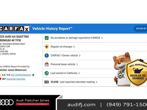 Used 2023 Audi A4 2.0T Premium w/ Convenience Package image 2