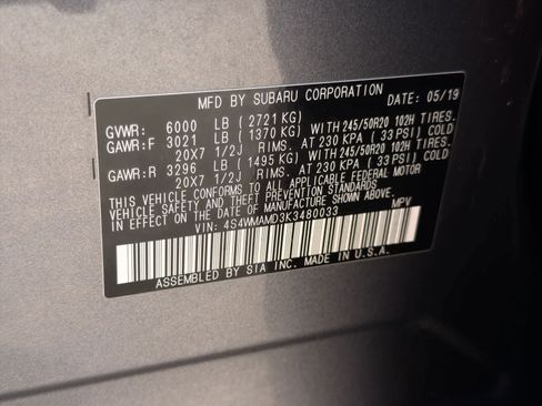 Used 2019 Subaru Ascent Limited AWD/4WD image 36