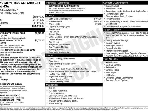 Used 2021 GMC Sierra 1500 SLT AWD/4WD image 6