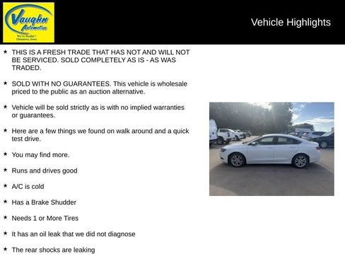 Used 2015 Chrysler 200 Limited w/ Convenience Group FWD image 2