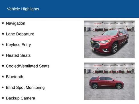 Used 2018 Chevrolet Traverse Premier w/ LPO, 'HIT The Road' Package AWD/4WD image 2