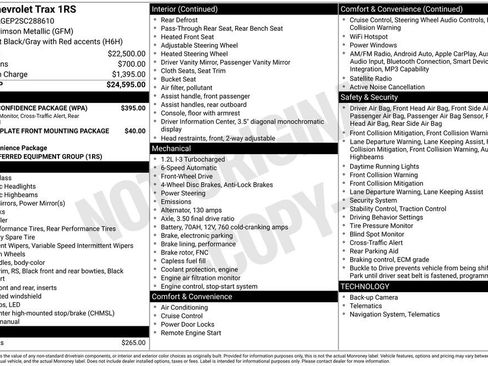 Used 2025 Chevrolet Trax RS w/ Driver Confidence Package FWD image 11