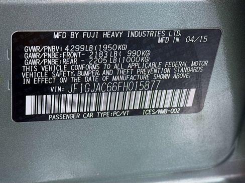 Used 2015 Subaru Impreza 2.0i Premium w/ Popular Package #2 image 35