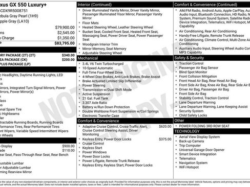 Used 2024 Lexus GX 550 w/ Accessory Package (2T) AWD/4WD image 19