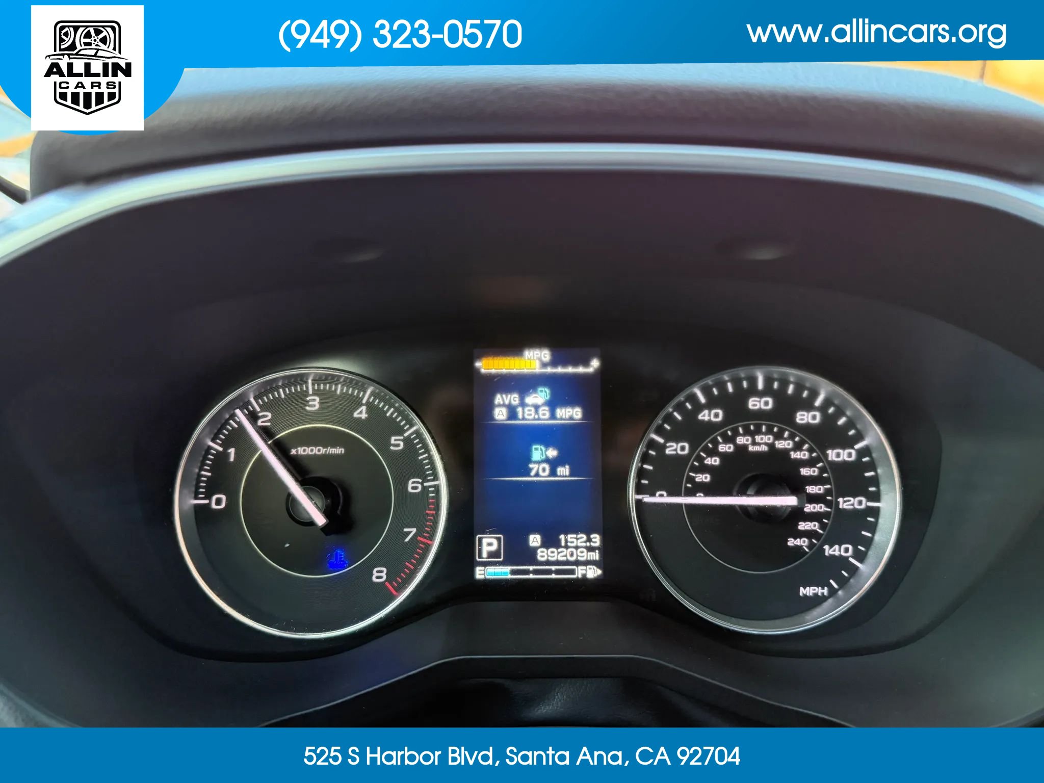 Used 2017 Subaru Impreza 2.0i Limited w/ Moonroof/BSD & Rcta/Eyesight AWD/4WD image 8