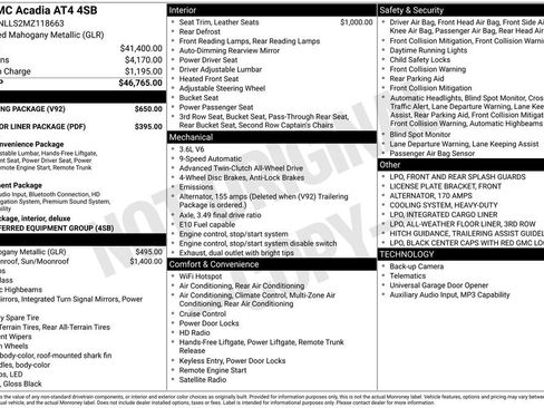 Used 2021 GMC Acadia AT4 w/ Trailering Package AWD/4WD image 46