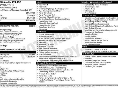 Used 2025 GMC Acadia AT4 w/ LPO, Floor Liner Package image 10