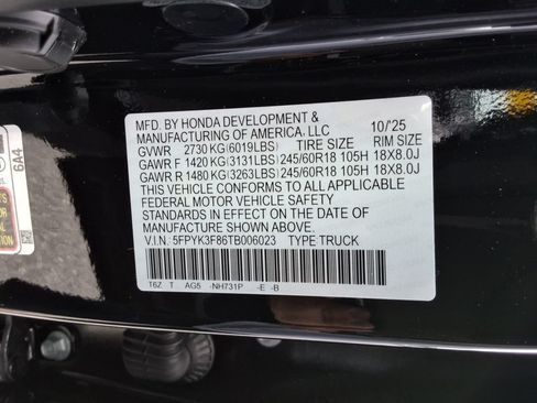 Used 2026 Honda Ridgeline Black Edition image 37