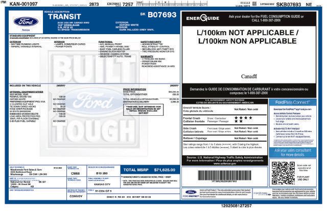 Used 2025 Ford Transit 250 148 High Roof AWD w/ Load Area Protection Package image 17