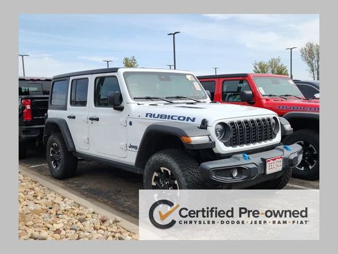 Certified 2025 Jeep Wrangler Unlimited Rubicon 4xe w/ Convenience Group AWD/4WD image 1