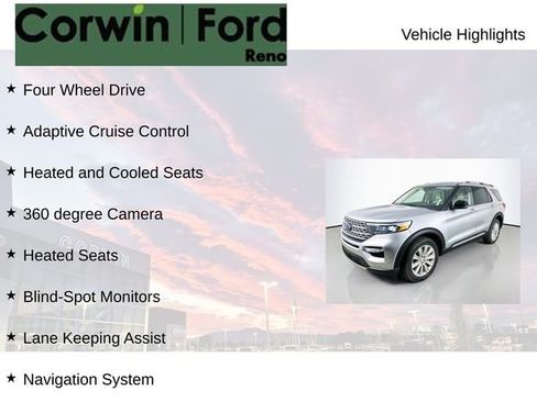 Certified 2023 Ford Explorer Limited w/ Hybrid Equipment Group 310A AWD/4WD image 7