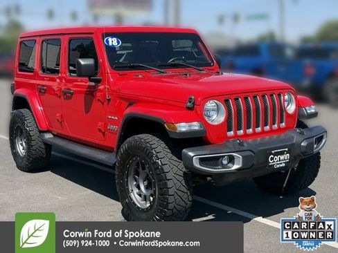 Used 2018 Jeep Wrangler Unlimited Sahara w/ Safety Group AWD/4WD image 1