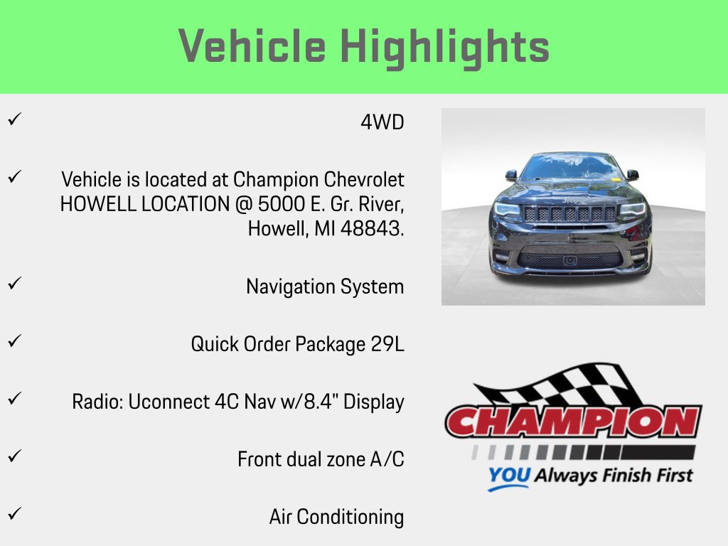 Used 2018 Jeep Grand Cherokee SRT AWD/4WD image 6