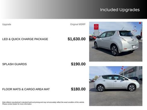 Used 2015 Nissan Leaf SV w/ LED & Quick Charge Package image 13