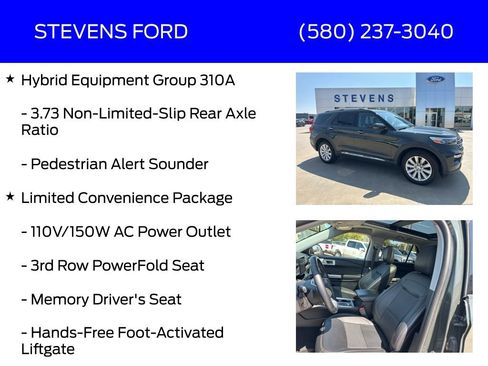 Used 2022 Ford Explorer Limited w/ Hybrid Equipment Group 310A image 12