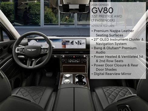 New 2026 Genesis GV80 3.5T Prestige image 17
