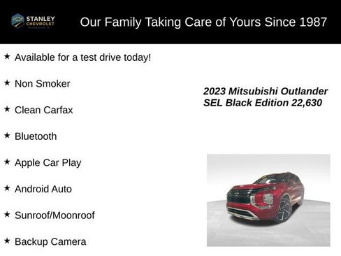 Used 2023 Mitsubishi Outlander SEL Black Edition image 9