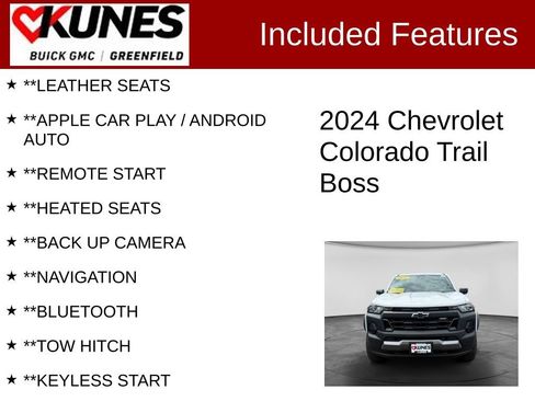 Used 2024 Chevrolet Colorado Trail Boss w/ Technology Package AWD/4WD image 2