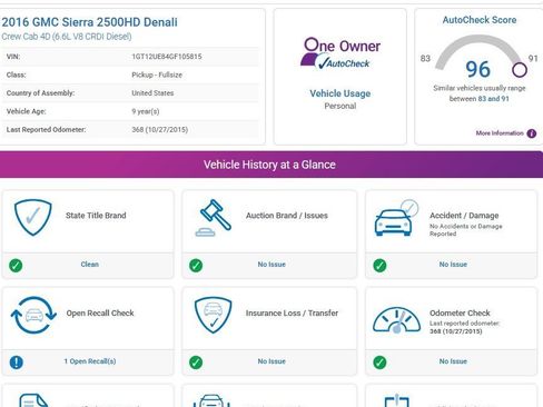 Used 2016 GMC Sierra 2500 Denali w/ Duramax Plus Package image 3