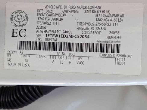 Certified 2021 Ford F150 Limited image 36