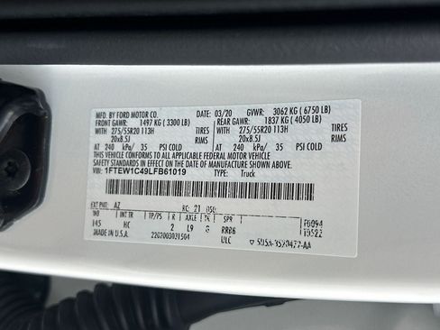 Certified 2020 Ford F150 Lariat RWD image 35
