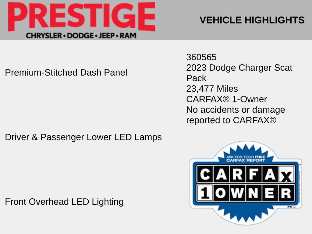 Used 2023 Dodge Charger Scat Pack w/ Plus Group RWD image 8