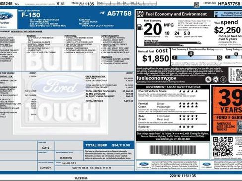 Used 2017 Ford F150 XL w/ Equipment Group 101A Mid RWD image 4