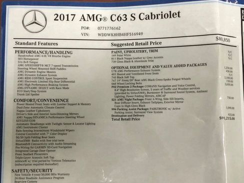 Used 2017 Mercedes-Benz C 63 AMG S image 55