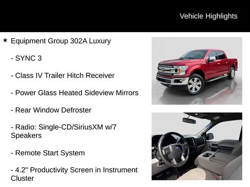 Used 2018 Ford F150 XLT w/ Equipment Group 302A Luxury image 6