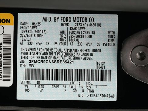 Certified 2025 Ford Bronco Sport Outer Banks w/ Outer Banks Tech Package+ AWD/4WD image 29