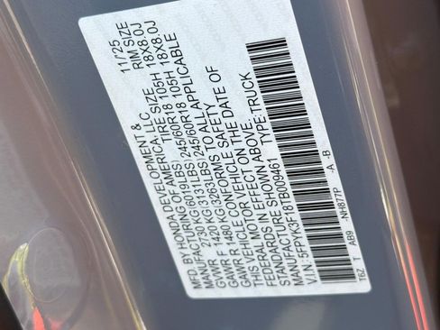 New 2026 Honda Ridgeline Sport image 18