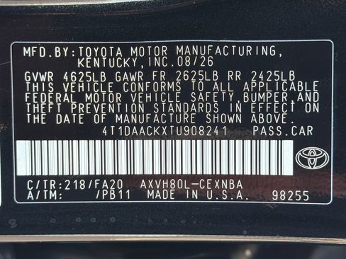 New 2026 Toyota Camry LE FWD image 37