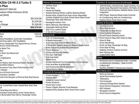 New 2026 MAZDA CX-90 3.3 Turbo S w/ Premium Plus AWD/4WD image 4