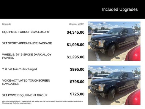 Used 2020 Ford F150 XLT w/ Equipment Group 302A Luxury RWD image 3