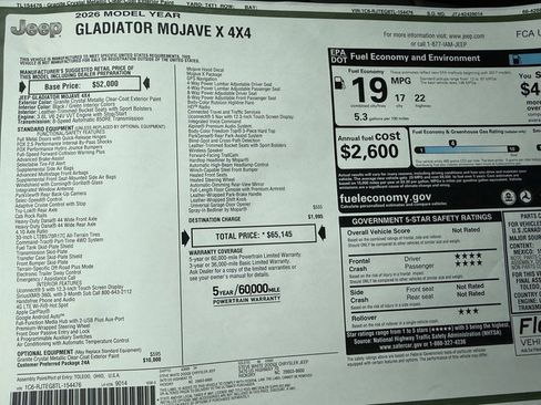 New 2026 Jeep Gladiator Mojave image 31