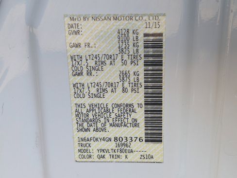 Used 2016 Nissan NV 2500 SV image 3