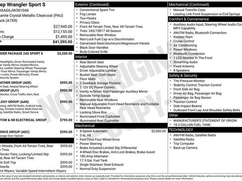 Used 2018 Jeep Wrangler Sport image 34