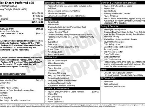 Used 2022 Buick Encore Preferred w/ Safety Package AWD/4WD image 16