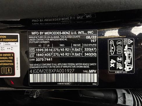 Certified 2023 Mercedes-Benz EQS 450+ 4MATIC SUV image 83